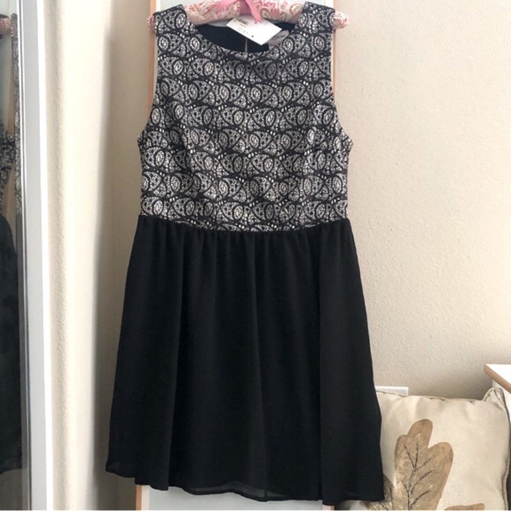 NWT Stitch Btween Black Party Dress, XL